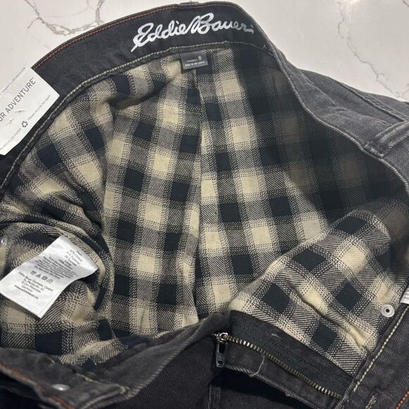 Eddie Bauer Women's Boyfriend Flannel Lined Jeans - Picture 15 of 17